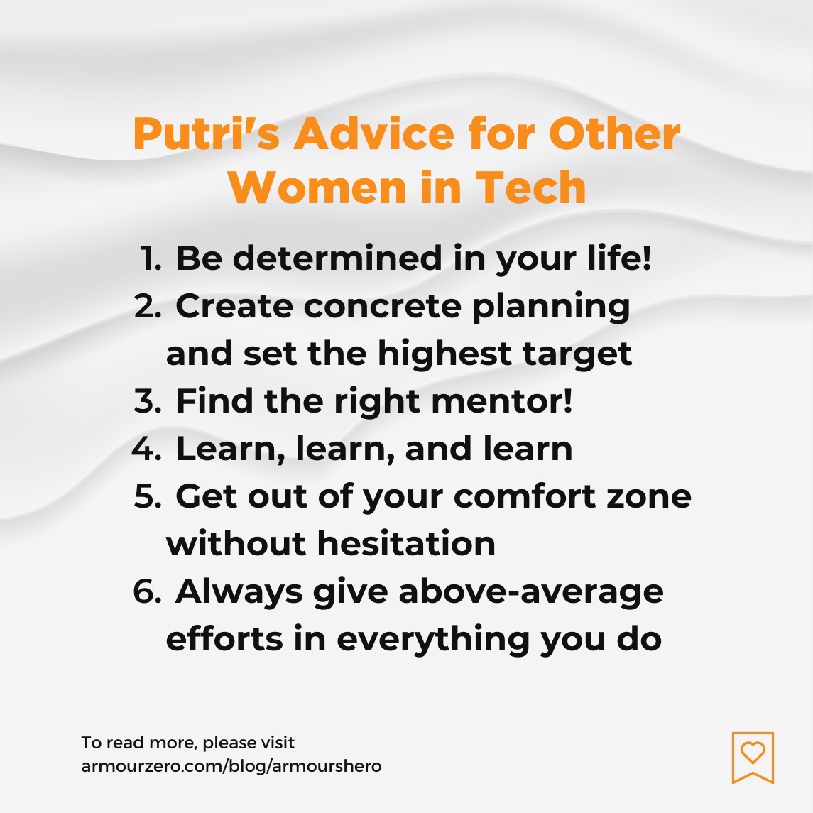 Putri Saragih ArmourZero Putri Ramadhani Saragih's Advice for Women in Tech - ArmourZero