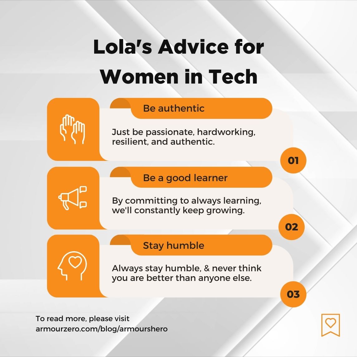 Lola Advice ArmourZero Lola Chin Advice for Women in Tech | ArmourZero