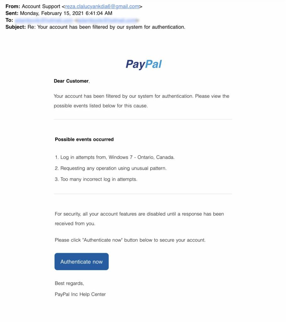 Email Phishing Examples ArmourZero