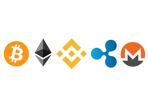 Top cryptocurrencies in the market.