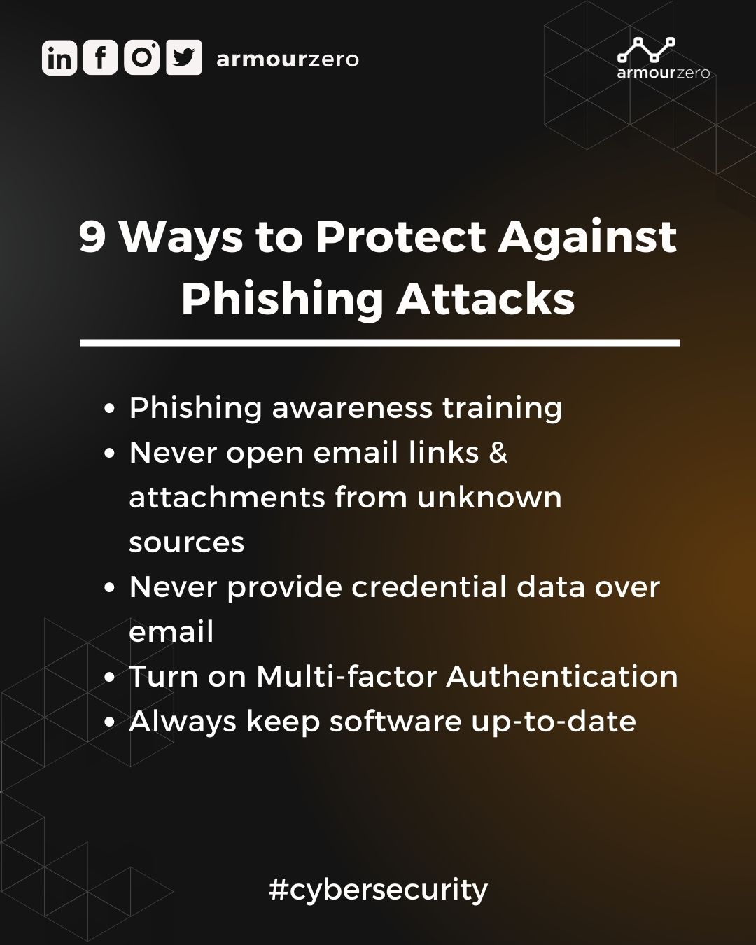 9 Ways to Protect Against Phishing Attacks a 9 ways to Protect your business against phishing by armourzero