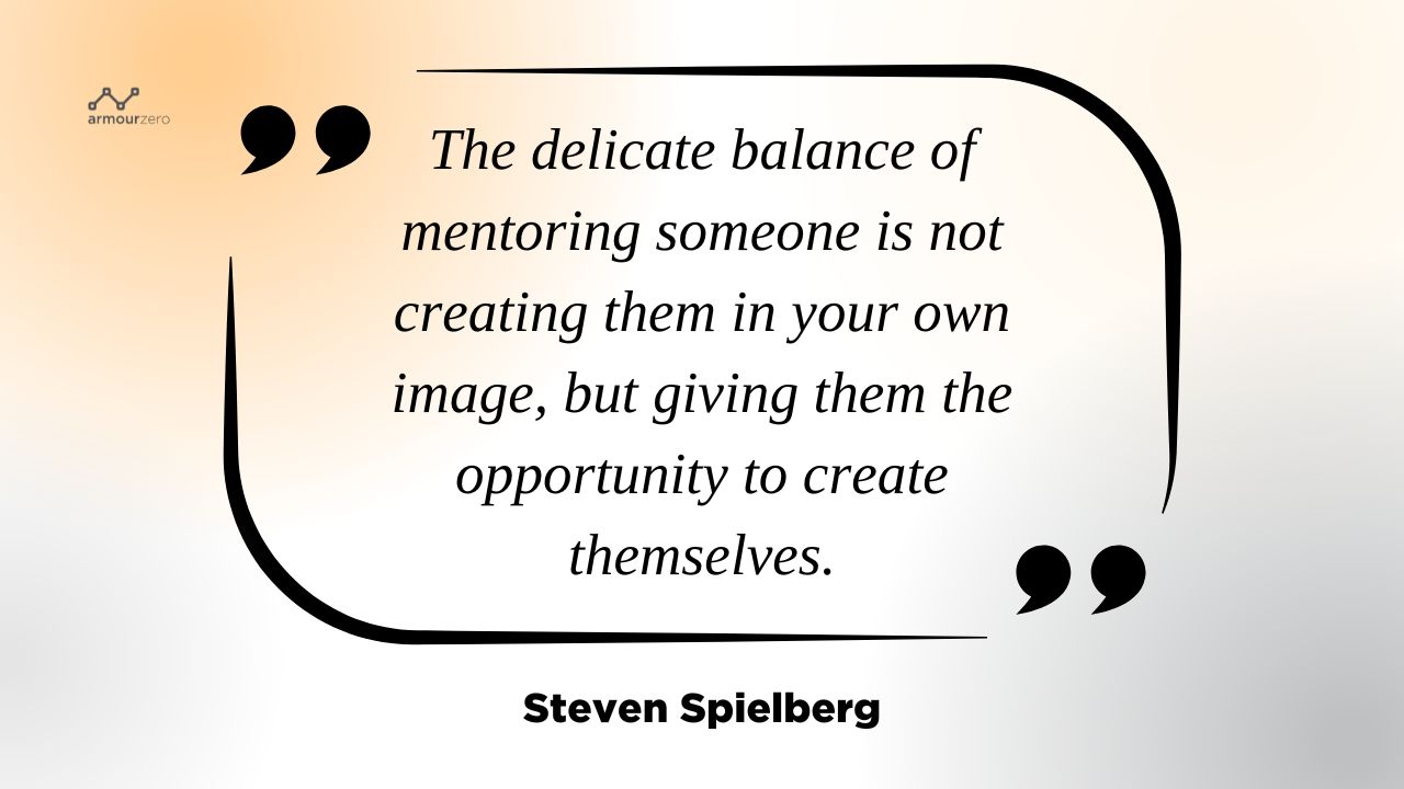 Mentoring quotes by Steven Spielberg Steven Spielberg quote mentoring someone