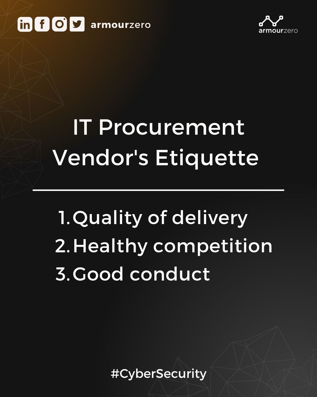 IT Procurement Vendor's Etiquette IT Procurement Vendor's Etiquette