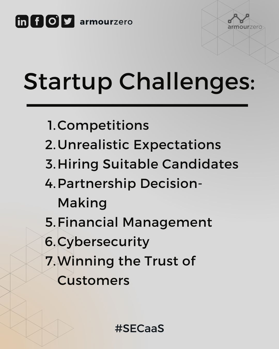 Struggle and challenges of cybersecurity startups - armourzero