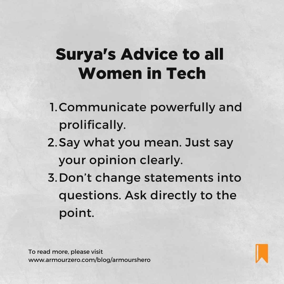 Surya Islami - advice for women in tech Surya Islami - Clozette Group and RevoU Instructor