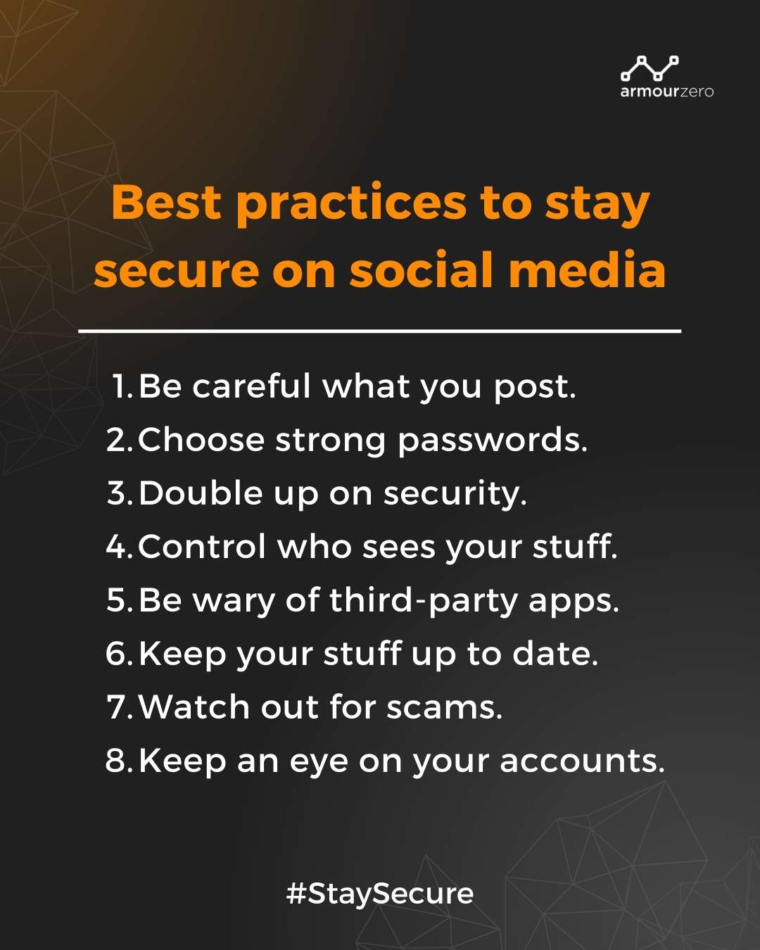 Best practices to stay secure on social media Best Practices to stay secure on social media