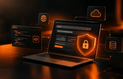 Futuristic Web Security Dashboard
